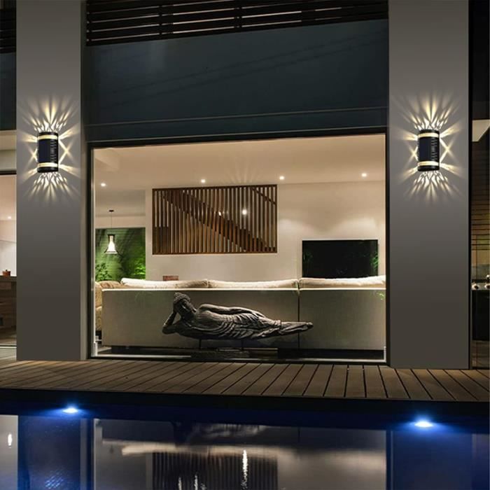 Lot De 4 Lampes Solaires Pour Escalier, Éclairage Extérieur LED à