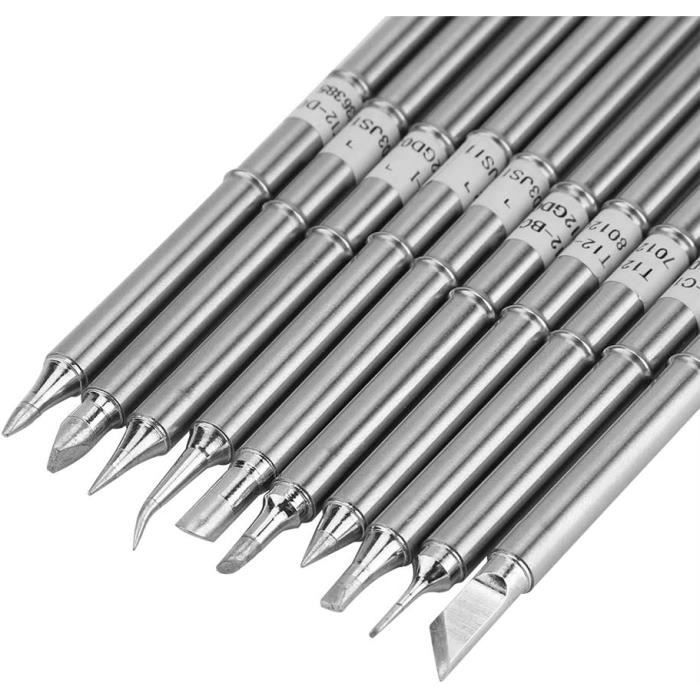 IMAGE Lot De 6 Pointes Fer à Souder 900M-T – Embouts De Rechange Alliage Cuivre, Pour Stations 900M, Soudure Précise & Durable
