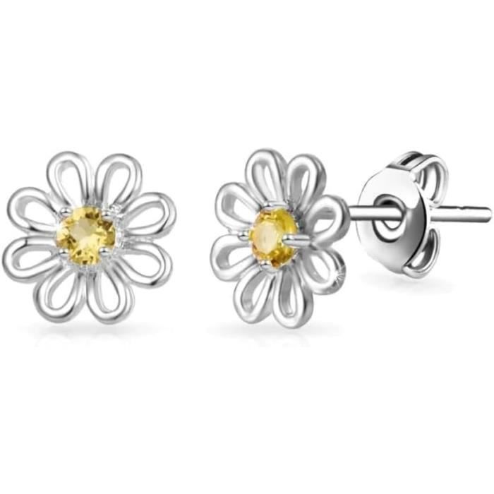 Boucles D'oreilles Créoles En Améthyste 6mm Et Argent Sterling 925 - Cadeau Femme