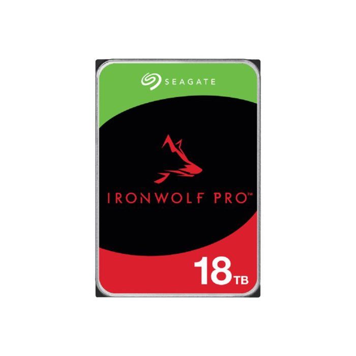 Seagate IronWolf Pro 18 to NAS HDD – CMR 35” SATA 6 Gbits/s 7 200 TR/Min 256 Mo Cache (ST18000NT001)