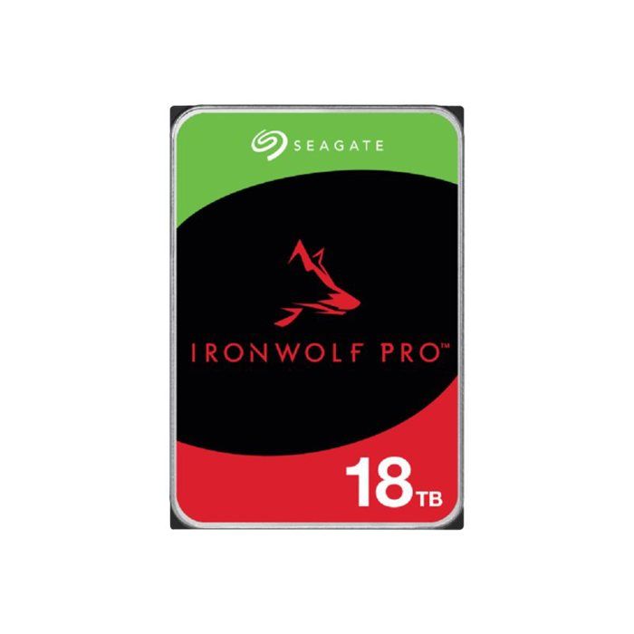 Seagate IronWolf Pro, 18 to, NAS HDD – CMR, 3,5”, SATA 6 Gbits/s, 7 200 TR/Min, 256 Mo Cache (ST18000NT001)