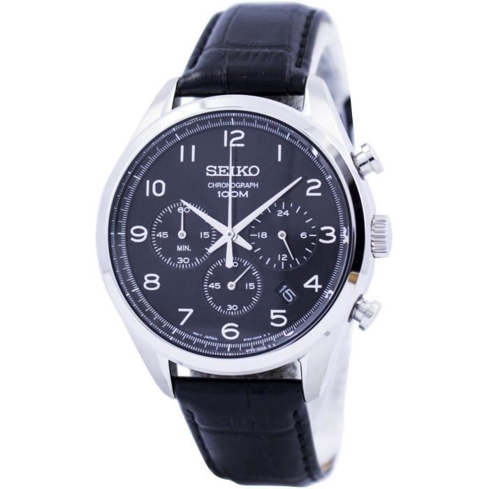 Montre seiko hotsell homme bracelet cuir