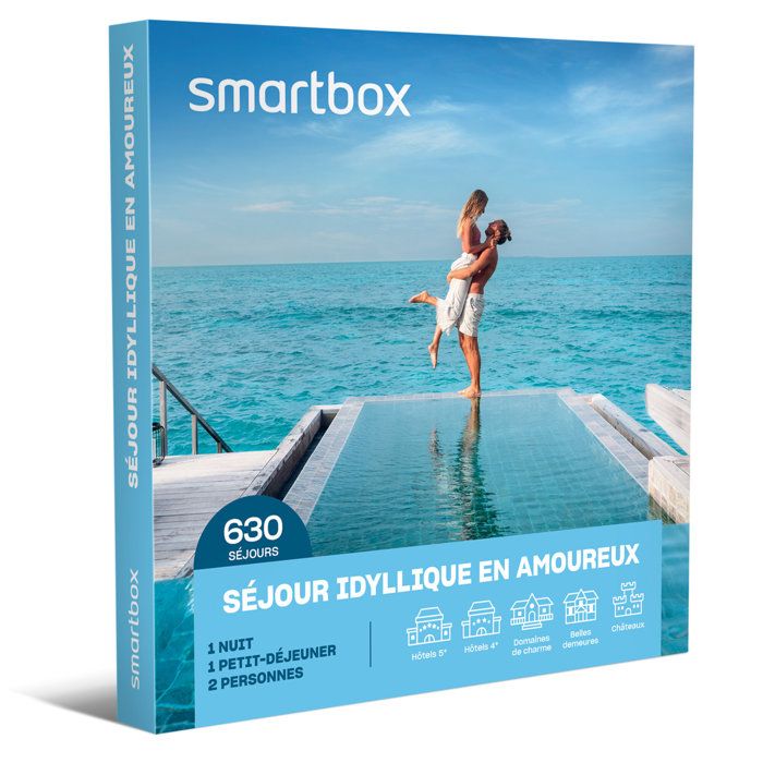 Coffret Cadeau Smartbox "Voyage Savoureux & Romantique" - Week-end Bien-être & Spa - Occasion