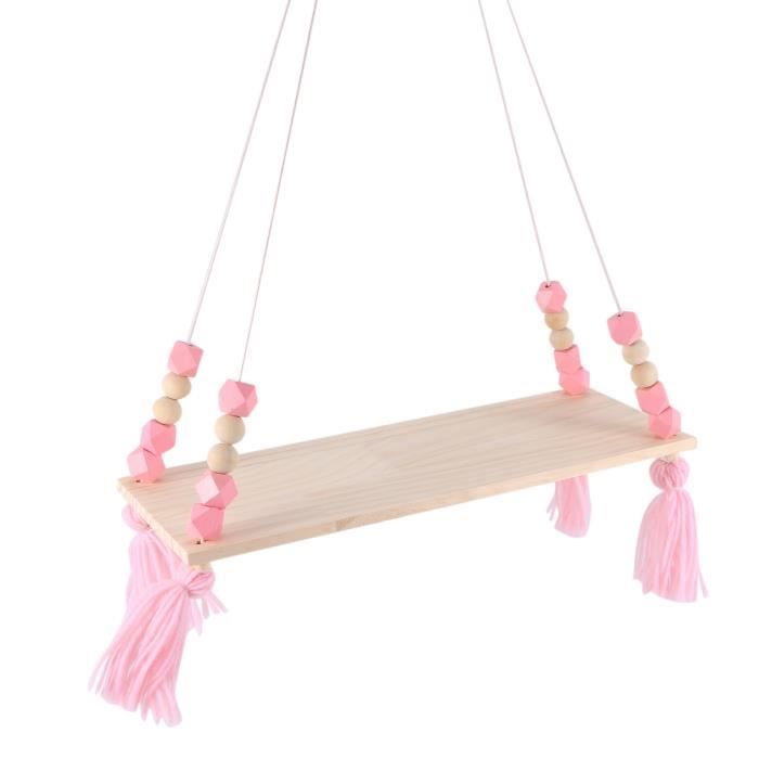 Étagère Murale Suspendue Gland En Bois Enfants Bébé Style Nordique Mur Cadre 