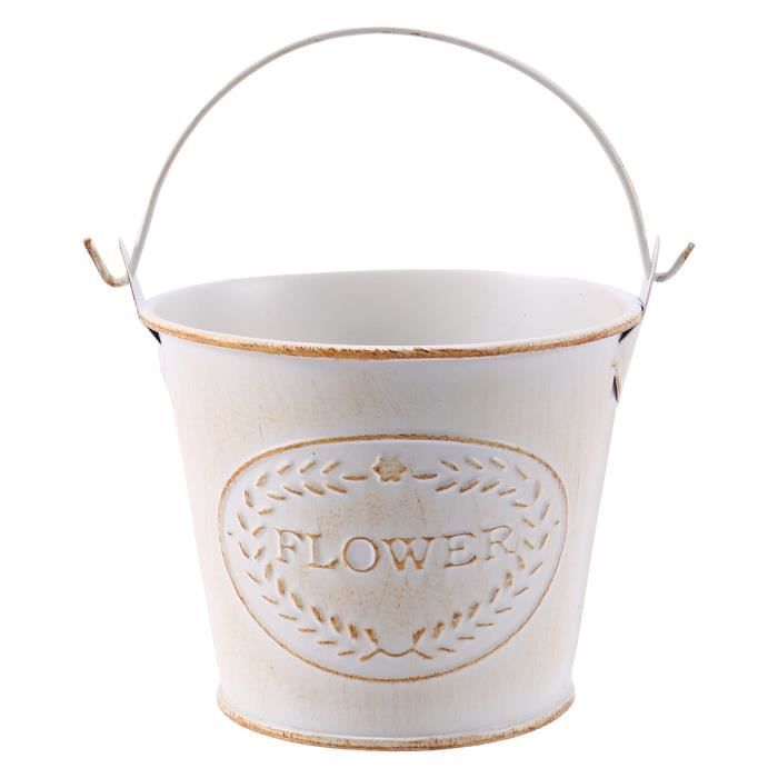 Minable Chic Seaux a fleur de fer Plantes Planteur Pot Seau Fleur Vases ...