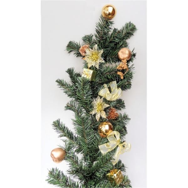 Guirlande de sapin artificiel décorée pour port… - Achat ...