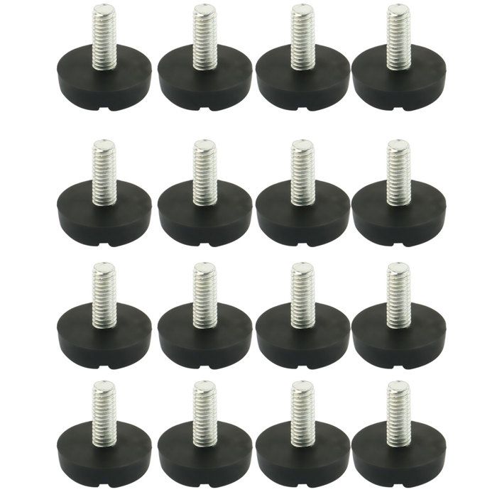 Lot De 20 Patins De Meuble Réglables Filetés – Dimensions 6x23x28mm, Marque Uxcell, Neuf