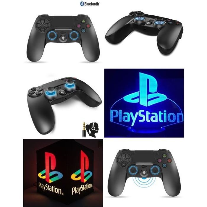 Manette Bluetooth Ps4 Playstation Manette Bt 3.5 Jack Bt Controller Pgp Pas Cher - vue 2