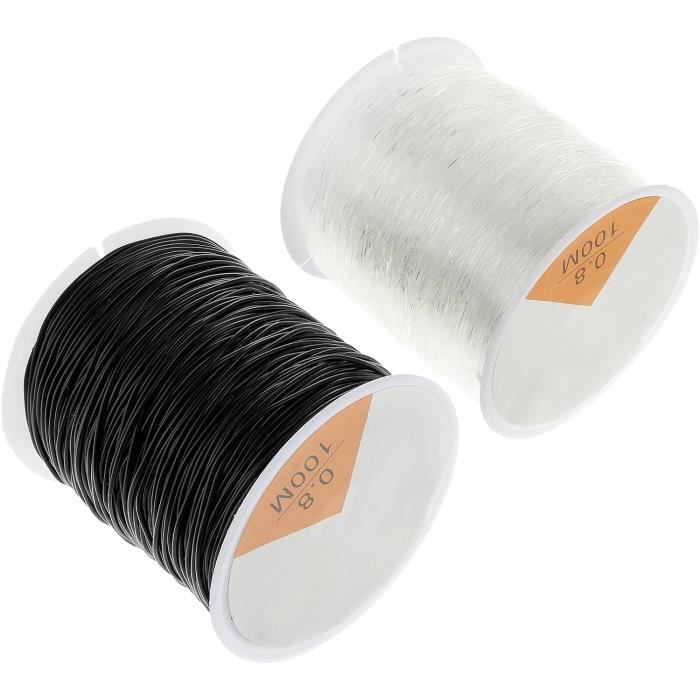 SULIUDAJI Fil pour Bijoux Perles, 2 Rouleaux D'artisanat en Aluminium