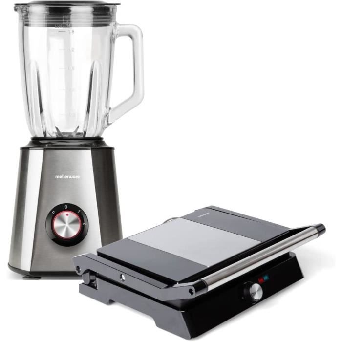 Mellerware Pack Mixeur Blender Mixy! + Gril électrique Hotty! BLENDER