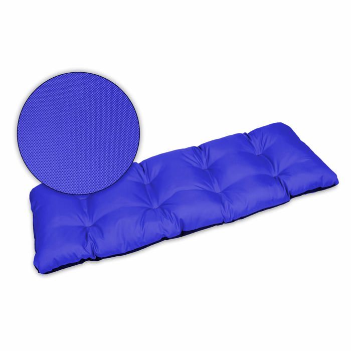 Coussin pour Banc de Jardin - SuperKissen24. - Intérieur/Extérieur - Imperméable - 140x50 cm - Bleuet