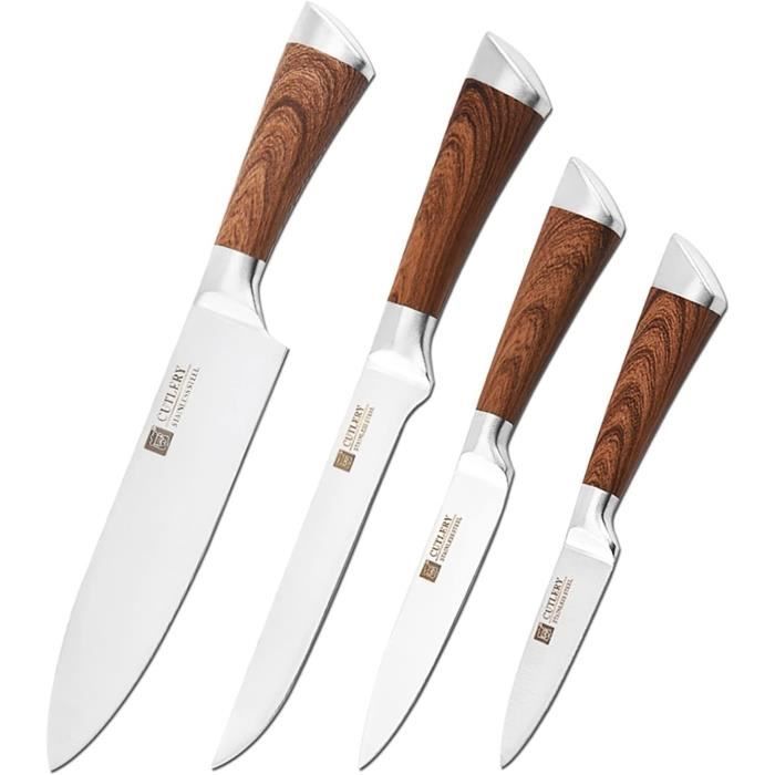 Couteau De Cuisine En Acier Inoxydable 33 Cm – Occasion, état Fonctionnel