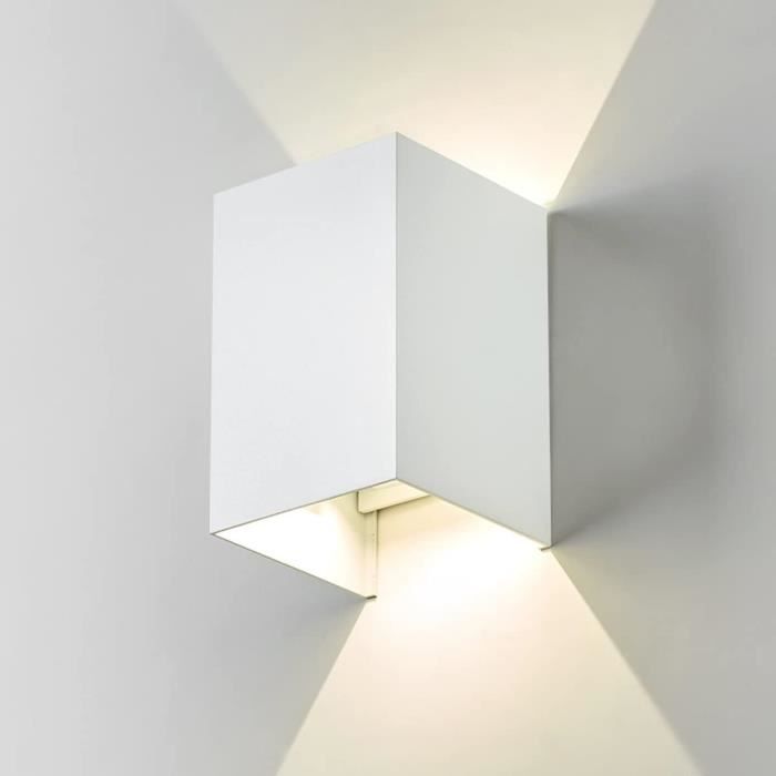 Spot Plafonnier LED 12W Orientable Blanc Chaud 3000K - Projecteur Rotatif Design Moderne 10x6cm