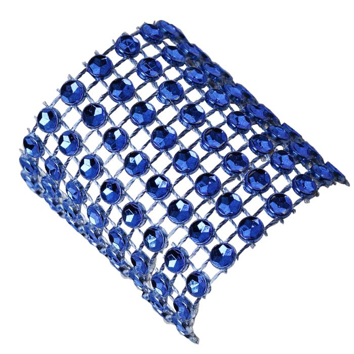 50 Anneaux De Serviette Diamant Argenté – Ruban Adhésif Magique – Pour Mariage, Noël, Fête – Décoration De Table Réutilisable - 6