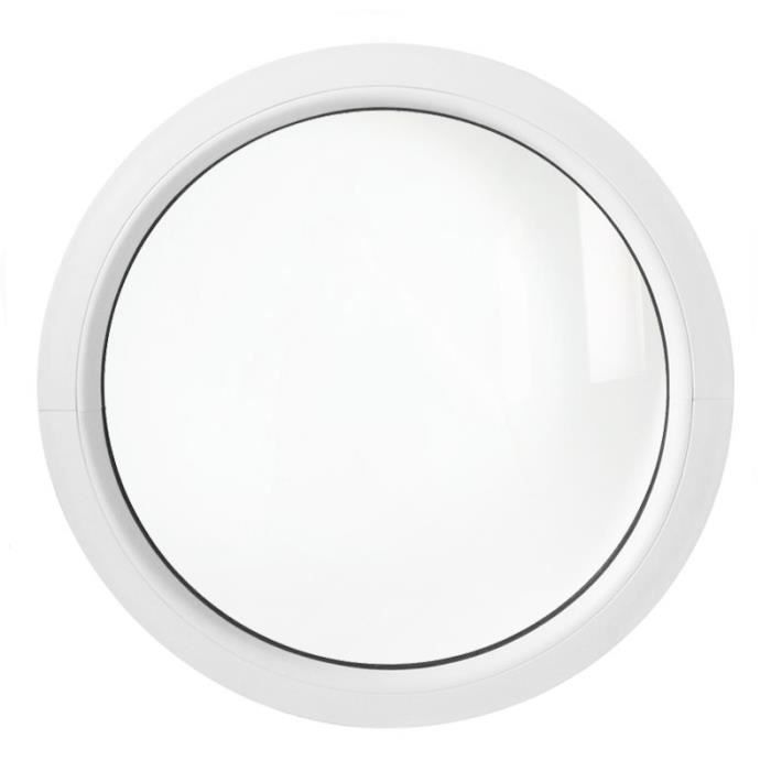 oeil de boeuf Fenêtre FIXE double vitrage Couleur extérieure Chêne doré VEKA