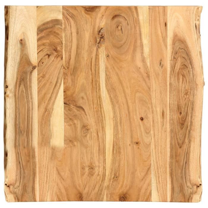 vidaXL Dessus de table Bois dacacia massif 58x(50-60)x25 cm