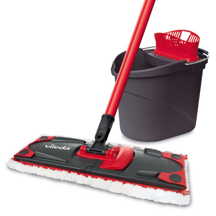 Serpillere Lavette Tete Balai Espagnol Seau Ultramax Mop + Vileda