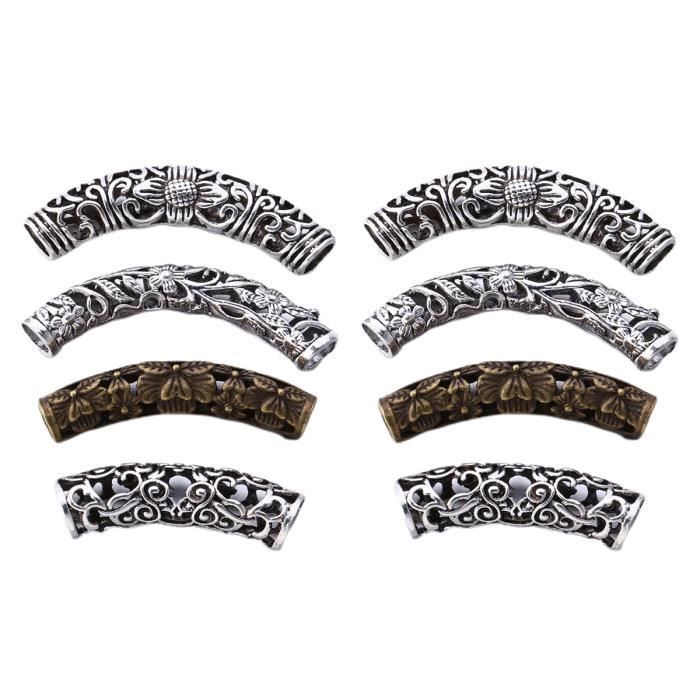 Bijoux Dreadlocks - 100+ Perles Et Accessoires - Style Vintage - Pour Cheveux Tressés
