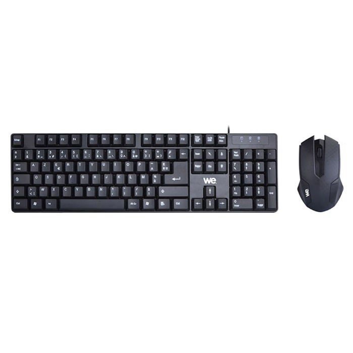 We Powered By Samsung Ensemble Clavier et Souris - WE - Filaire - Ergonomique - Noir - Compact - vue 1