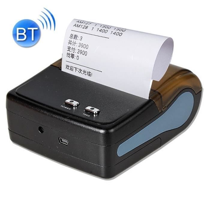 80Mm Dimprimante Bluetooth Mini Ticket Portable Petit Format pour Téléphones Android Ipad/iOS YHML Étiquette Imprimante Thermique 