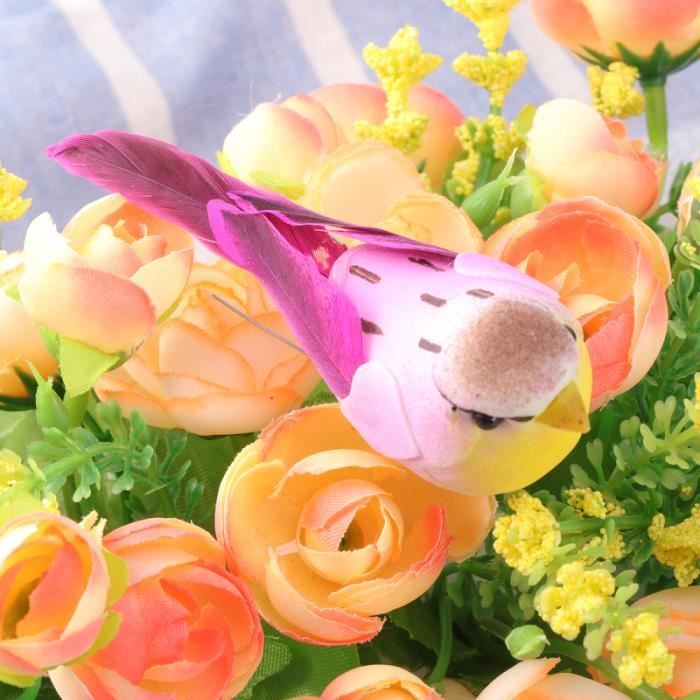 Figurines Oiseaux Résine Pour Jardin | Lot De 4 Pièces | Décoration Extérieure Réaliste | Cadeau Nature
