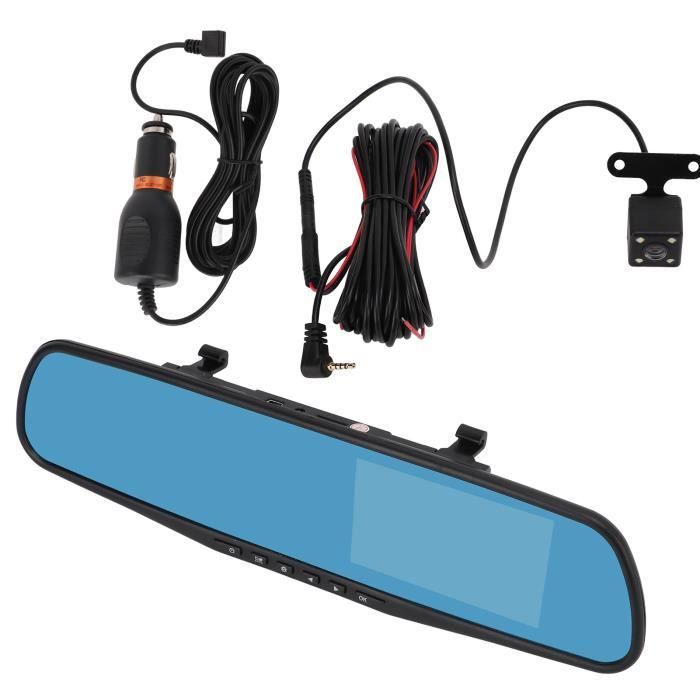 Caméra De Recul Voiture - Moniteur Miroir 4.3" HD - 2 Entrées Vidéo - Compatible PAL/NTSC