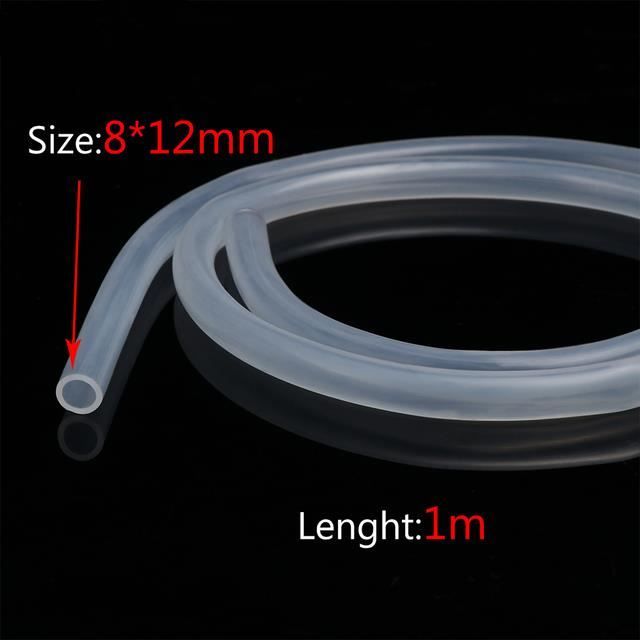 Tuyau Silicone Clair 10mm ID X 16mm OD – 5 Mètres (16,4 Ft) Flexible, Uxcell