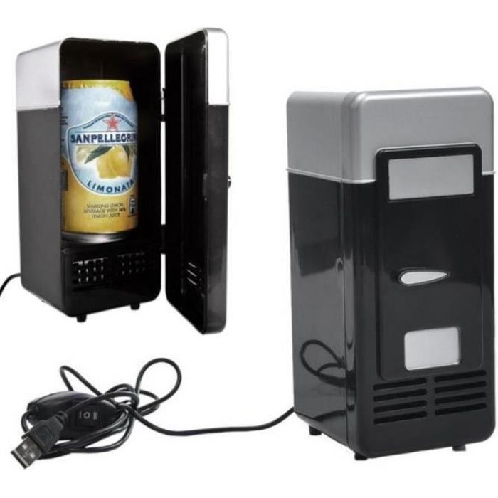 Haude PC USB Refrigerateur Frigo Boissons Canette de Boisson Chauffe Refroidisseur 