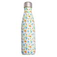 500ml Bouteille d'eau Sport Gourde Inox Isotherme Sans BPA Impression E: Petites Fleurs-1