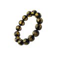 18 10mm Agates Noir Pierre Poignet Chaîne Bouddhisme Prière Perles Bracelets Om Mani Padme Hum Bracelet pour  MONTRE BRACELET-1