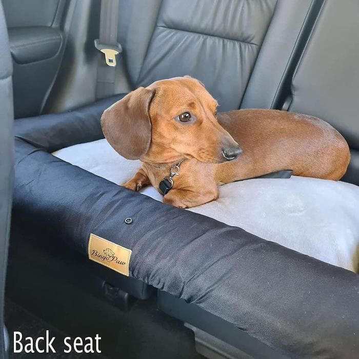 4478 Panier de voiture surélevé pour chien confortable avec ceinture d
