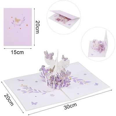 Carte Voeux Papillon, 3D Pop Up Carte de Voeux Carte de Voeux Fleur Papillon  Carte-Cadeau d'Anniversaire de La [164] - Cdiscount Beaux-Arts et Loisirs  créatifs