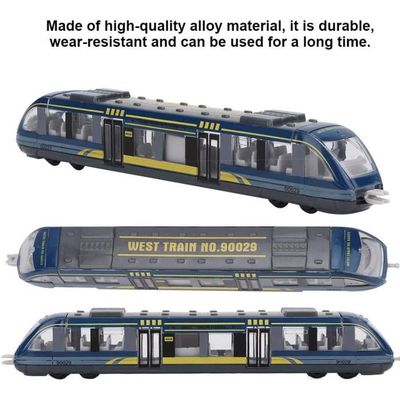 Modèle de tram de métro en alliage 1:87, jouet de train d'emballage original, son et lumière simulés, vente en gros  26