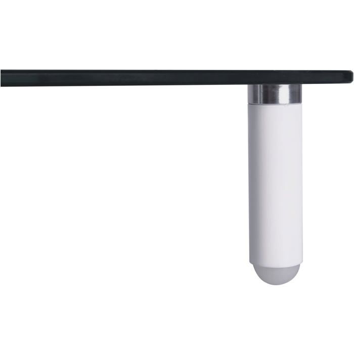 Support De Clavier Ergonomique Transparent Pour Bureau - En Acrylique - 43x15 Cm - Inclinaison Pour Saisie Confortable
