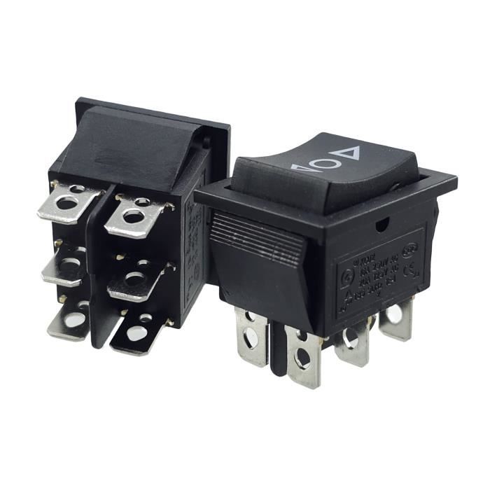 R18-23 Bouton-poussoir On-(off) Noir 3a/125v