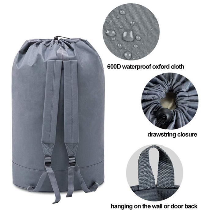 Sac à Dos Lavage – Sac à Linge Portable Réglable – Pour Voyage, Laverie, Appart, étudiant – Pratique Et Solide