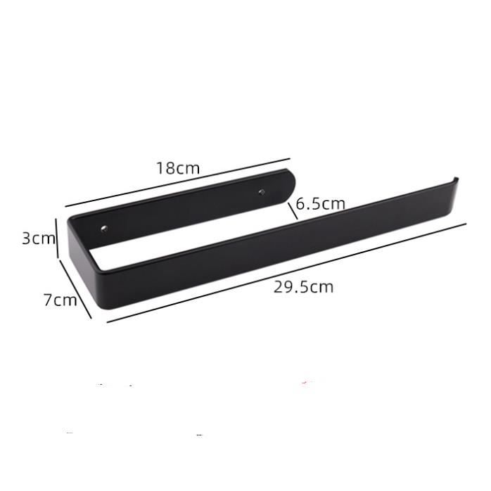 XCRPRT Porte Sopalin Mural,Porte-Rouleau de Cuisine Noir sans Perçage,Noir Support Sopalin pour Cuisines Salle de Bains Adapté à La Cuisine Et à La Salle de Bain
