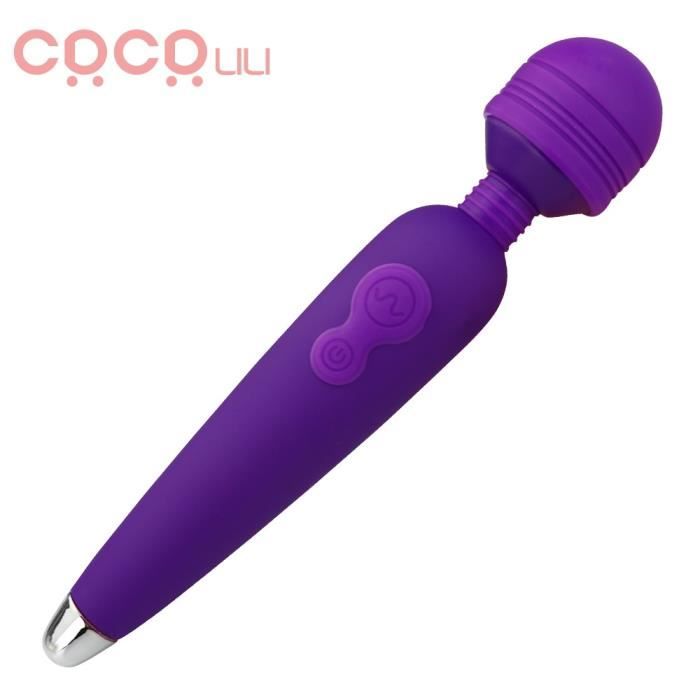 Vibromasseur pour clitoris et vagin pour femme, puissant appareil de  massage pour le corps, avec chargeur USB, vi YELLOW -CAIN2400
