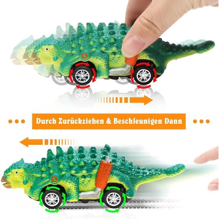 Dinosaure Jouet Voiture Enfant Garcon Fille 3 4 5 6 Ans Camion Transporteur avec Mini Figurine