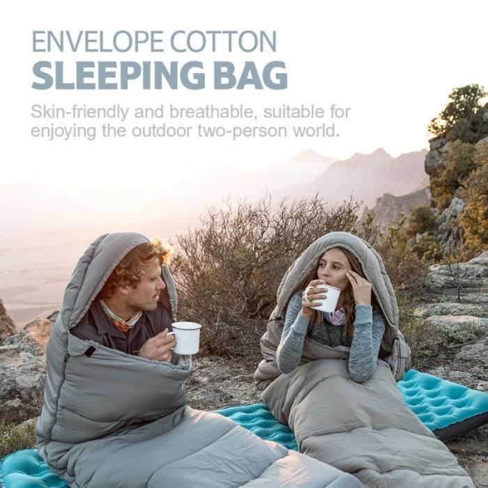 Sac de deals couchage double coton