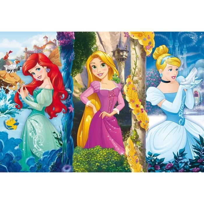 Puzzle Disney Princesses 60 pièces Maxi Clementoni - Cdiscount Jeux ...