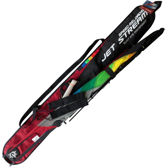 Elliot Jet Stream Speed – Cerf-Volant De Vitesse Nylon Carbone Pour Pilotes Confirmés, Envergure 200 Cm, Ligne Dyneema 70 Kg