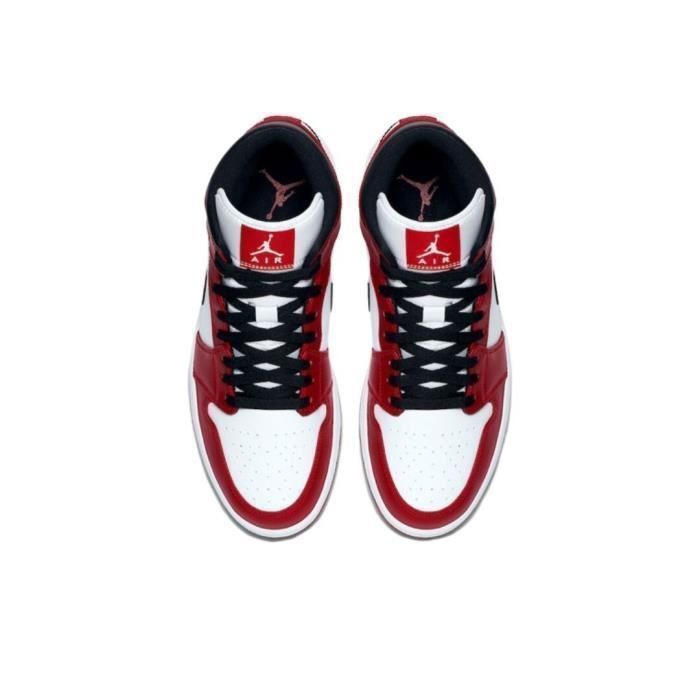 Basket jordan sale homme rouge