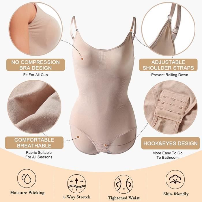 Femme Collant Gainant Minceur Shapewear Gaine ContrôLe Du Ventre Plat  Collant Invisible Amincissante Bodysuit Collant Corps Shaper Beige -  Cdiscount Chaussures