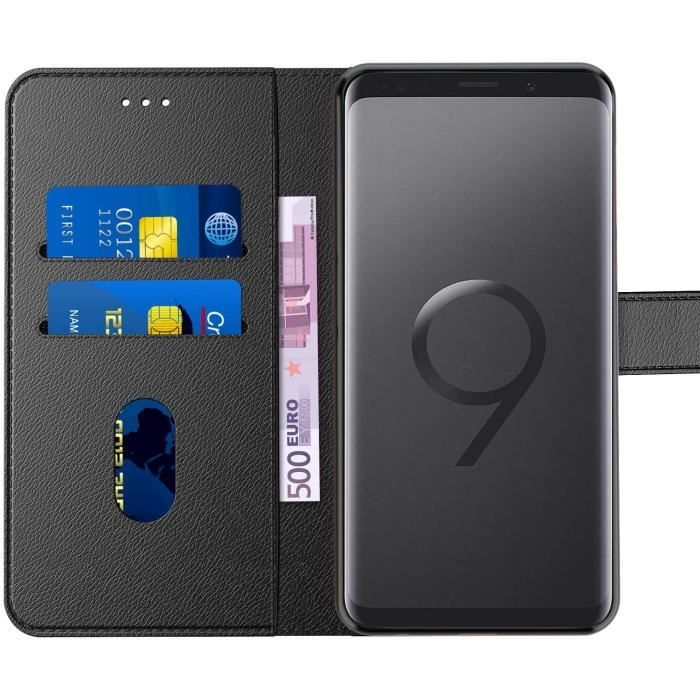 Coque Pochette S8 New&Teck Coque Samsung Galaxy S9, Pochette Etui