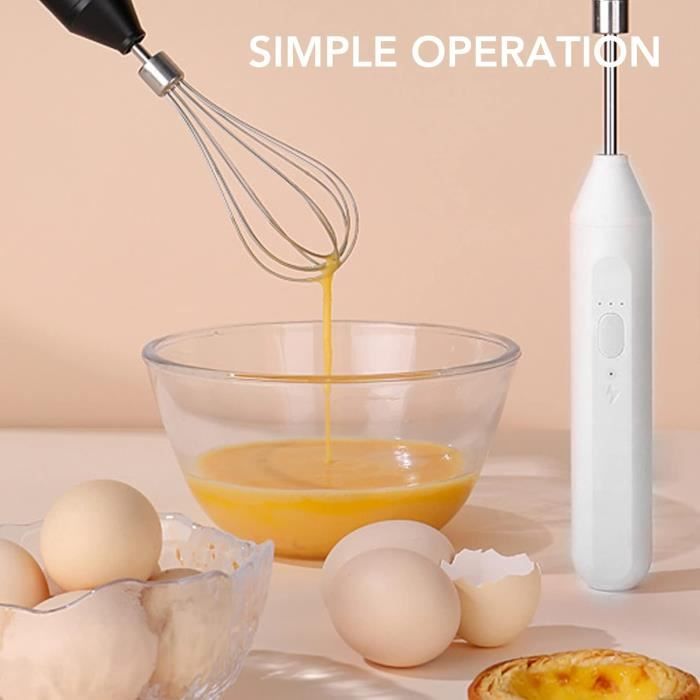 Fouet Électrique Ménage Électrique Portable Batteur À Oeufs Briseur D