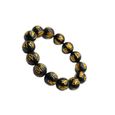 18 10mm Agates Noir Pierre Poignet Chaîne Bouddhisme Prière Perles Bracelets Om Mani Padme Hum Bracelet pour  MONTRE BRACELET-2