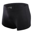 Sous-vêtements à vélo pour hommes, sous-bois 3D rembourré antidérapant respirant et adsorbant shorts de bicyclette noir l-2