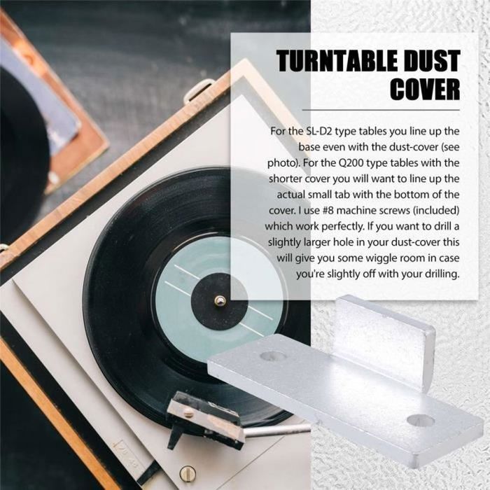 Charnière De Cache-poussière Pour Platine Vinyle Technics SL-D2, SL-3200, Etc. - Neuf, Pièce De Rechange