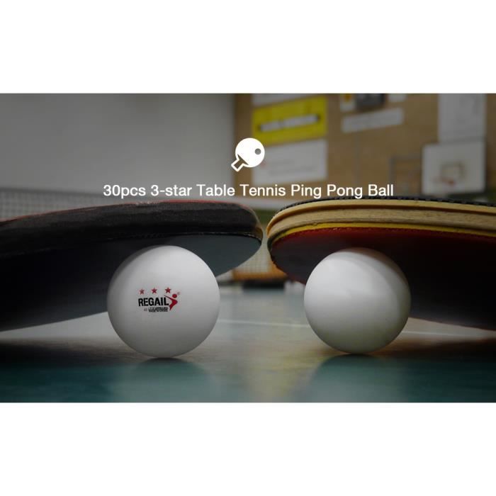 Balle de tennis de table 50 / 100 Pcs Bulk Abs Balle de ping-pong 3 étoiles  40 + Balle d’entraînement de taille standard pour le jeu